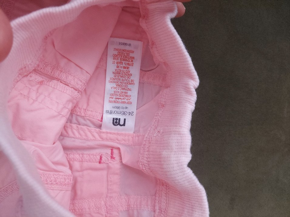 Pembe Nakışlı Kız Çocuk Bol Pantolon - Görsel 4