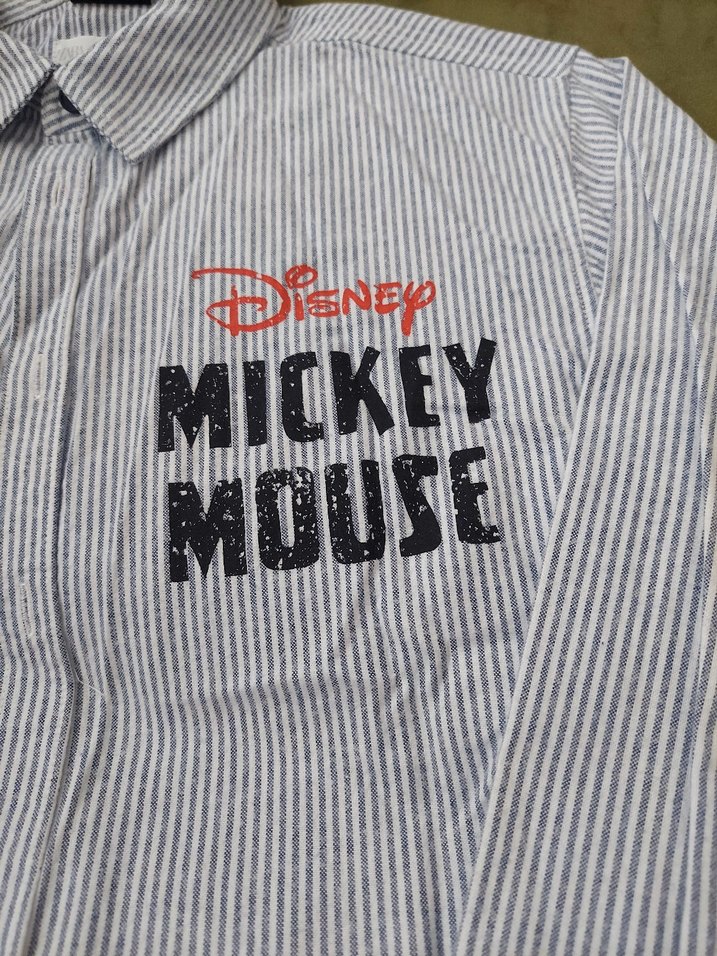 Düğmeli Mavi gri Çizgili Uzun Kollu Çocuk  Gömlek - Görsel 3