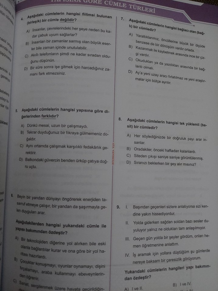 Sınır Tanımayan Dil Bilgisi 8 - Ata yayıncılık - Görsel 2