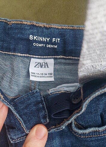 11-12 Yaş Beden lacivert Renk Zara jean