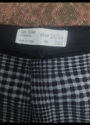 Zara Ekose dokuma tayt pantol9n