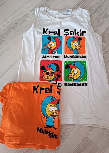 Lcw Renkli Baskılı Erkek Çocuk Atlet ve Şort Takımı - Görsel 2