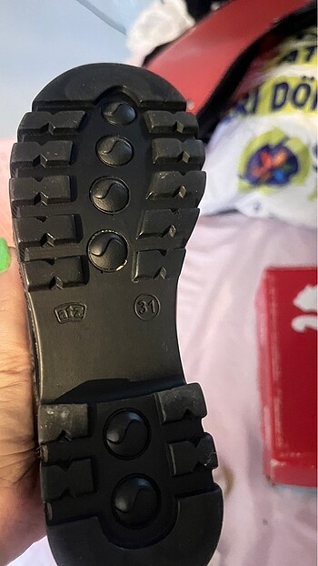 31 Beden siyah Renk Az kullanılmış koz çocuk rugan ayakkabı