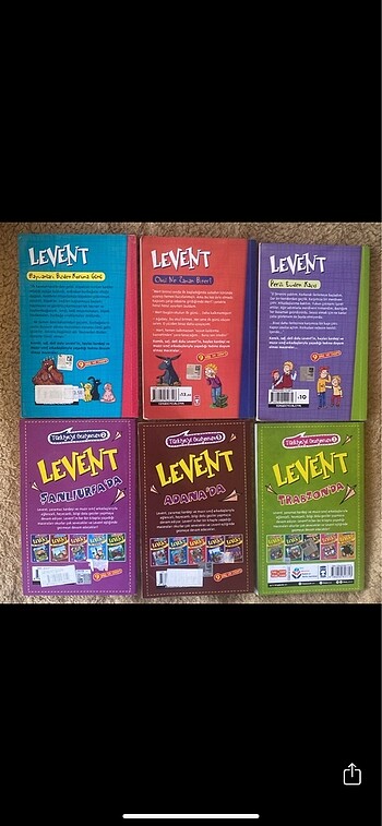 Levent 6 Kitap Lot