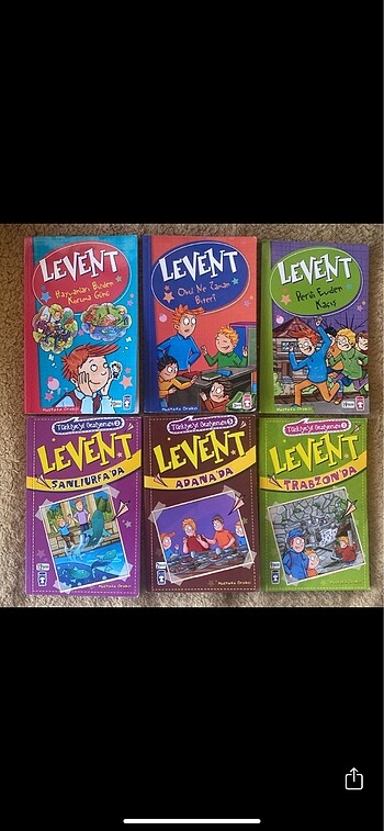 Levent 6 Kitap Lot