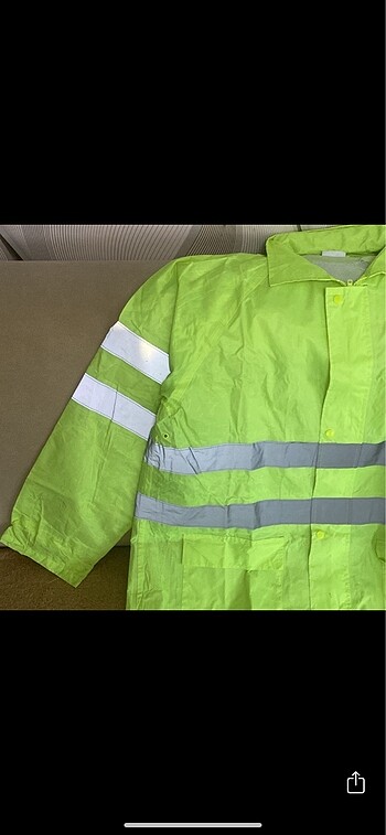 xl Beden sarı Renk Reflektörlü İş Güvenliği Yağmurluk