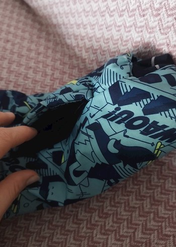 Decathlon Erkek Lacivert Baskılı Fermuarlı Mont - Görsel 5