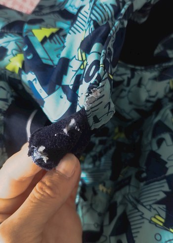 Decathlon Erkek Lacivert Baskılı Fermuarlı Mont - Görsel 6