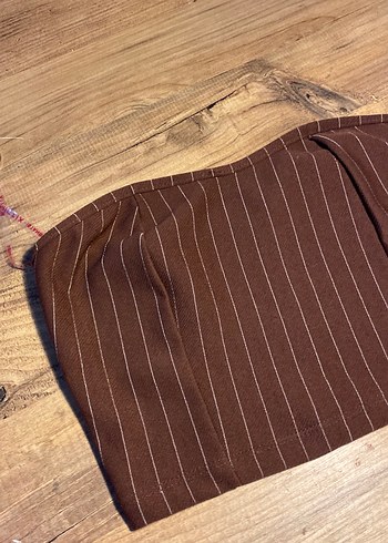 Kahverengi Çizgili büstiyer - Görsel 2