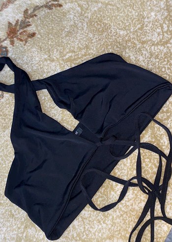 Kadın Siyah Drapeli Goth Wrap Üst - Görsel 3