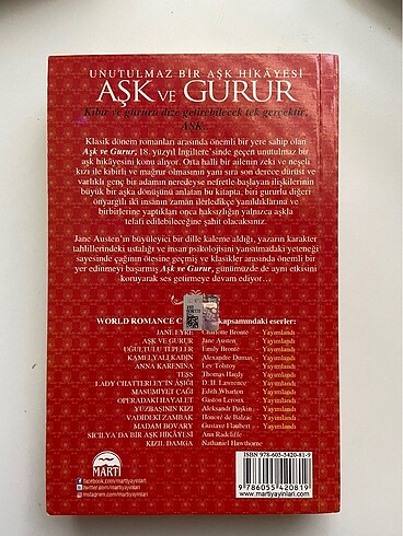  Aşk ve Gurur -Jane Austen