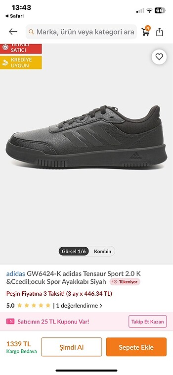 Adidas runner ayakkabı (orj.sıfır)