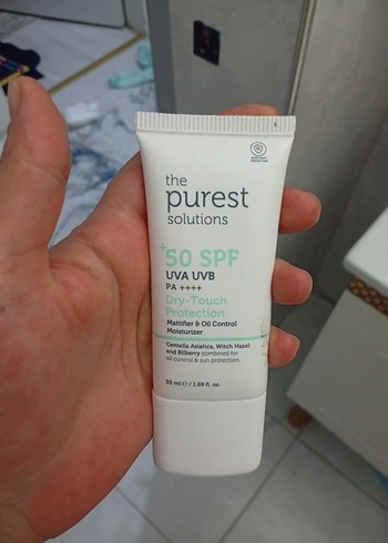 50 SPF Kuru Dokunuşlu Yüz Güneş Koruyucu
