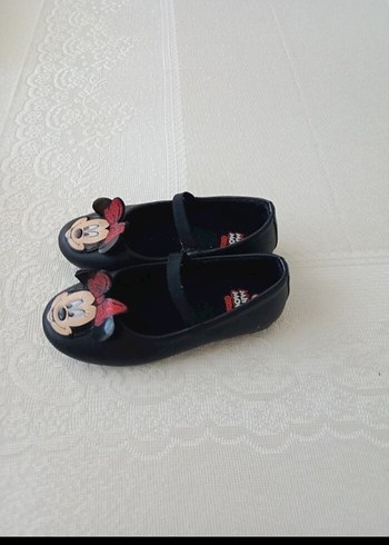 Minnie Mouse Kız Çocuk Siyah Minnie Mouse Tokalı Babet