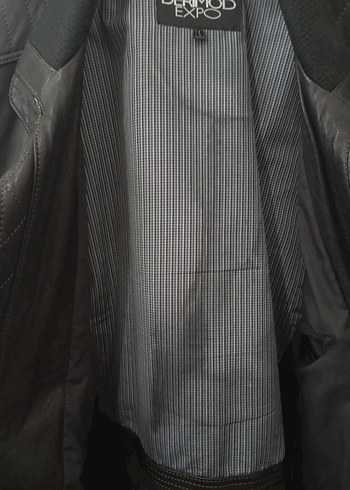 Siyah Deri Erkek Derimod Ceket - Görsel 4