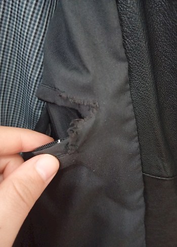 Siyah Deri Erkek Derimod Ceket - Görsel 5