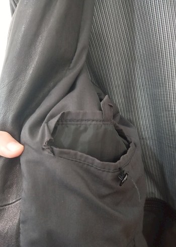 Siyah Deri Erkek Derimod Ceket - Görsel 6