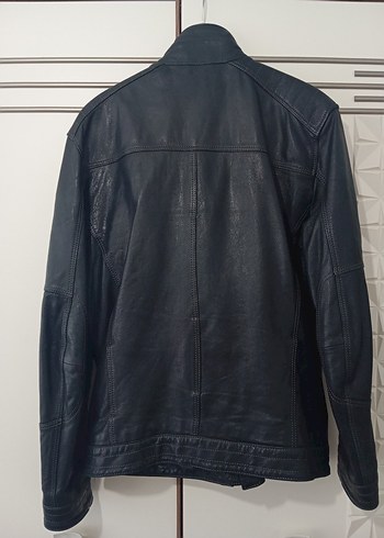 Siyah Deri Erkek Derimod Ceket - Görsel 2