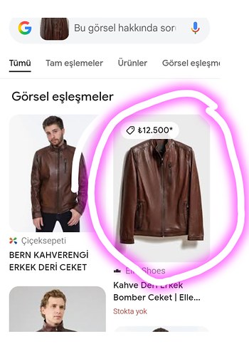 Kahverengi Derimod expo deri ceket - Görsel 5