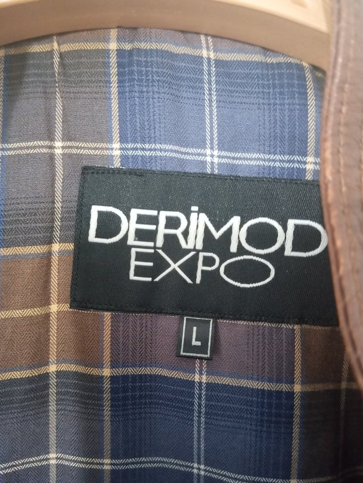 Kahverengi Derimod expo deri ceket - Görsel 4