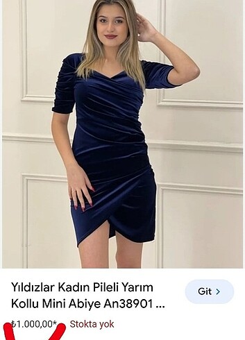 m Beden Lacivert kadife gece elbisesi 