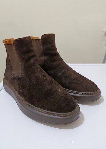 Lufian Kahverengi Süet Erkek Bot - Görsel 2