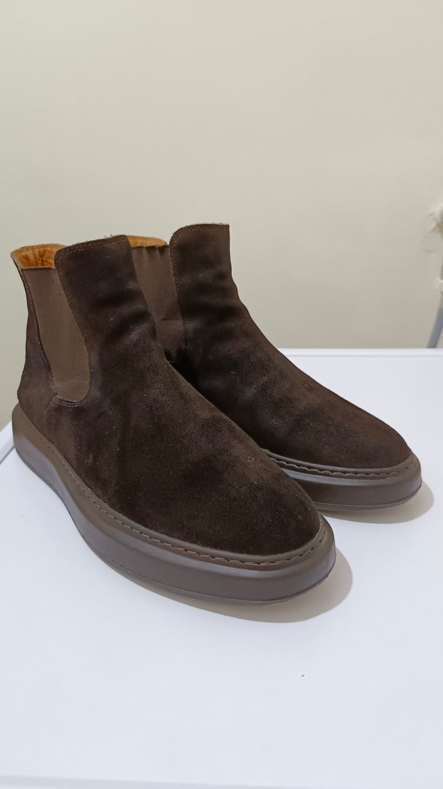 Lufian Kahverengi Süet Erkek Bot - Görsel 2