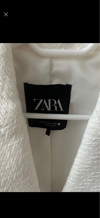 xs Beden Zara beyaz blazer