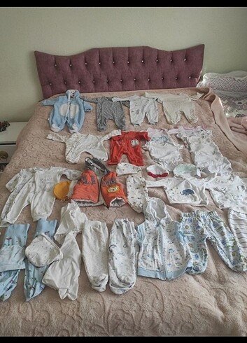 3 Ay Beden beyaz Renk 1,3 ay uyumlu bebek kıyafetleri 