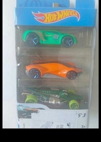 Hot Wheels 3'lü Renkli Oyuncak Araba Seti