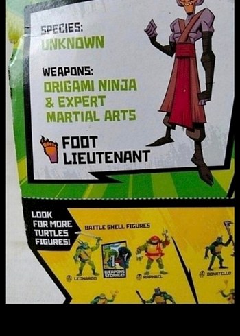  Beden Ninja kaplumbagalar foot lieutenant Aksiyon Figürü