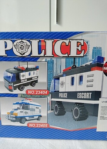  Beden Renk Polis escort araci 127 parca lego