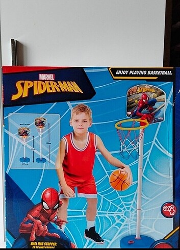 Spiderman ayaklı basketbol potasi 