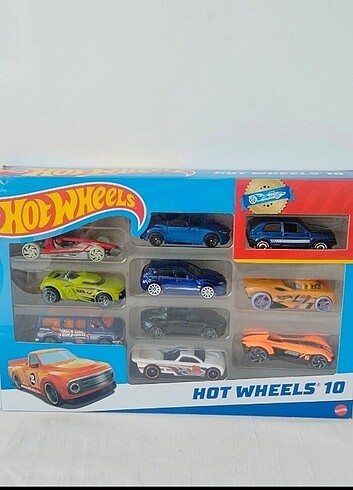 Hot wheels 10 lu paket 