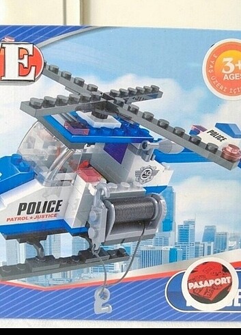  E.L.F Ausini polis kurtarma helikopteri 124 parca lego 