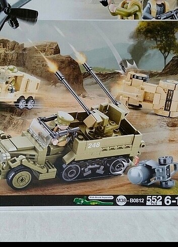 Sluban askerî set 552 parca lego 