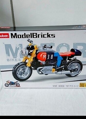 Sluban cafe racer motosiklet lego