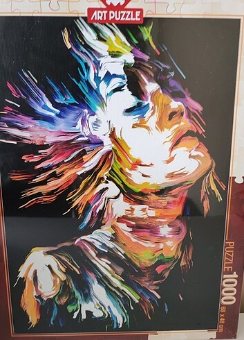 Art puzzle renklerin portresi  - Görsel 2