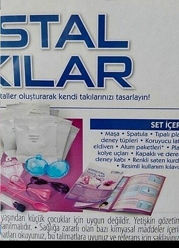  Beden Clementoni Kristal Takılar 