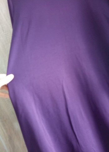 Mor Uzun Kollu Salaş Elbise - Görsel 2