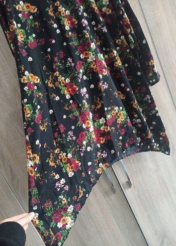 Çiçek Desenli Bohem Uzun Kollu Tunik - Görsel 4