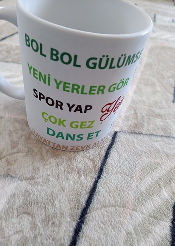 Motivasyon Yazılı Yeşil Kupa - Görsel 6