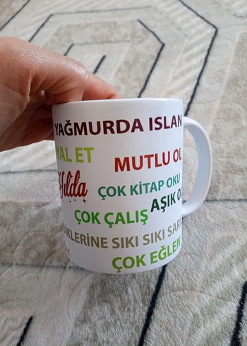 Motivasyon Yazılı Yeşil Kupa - Görsel 3