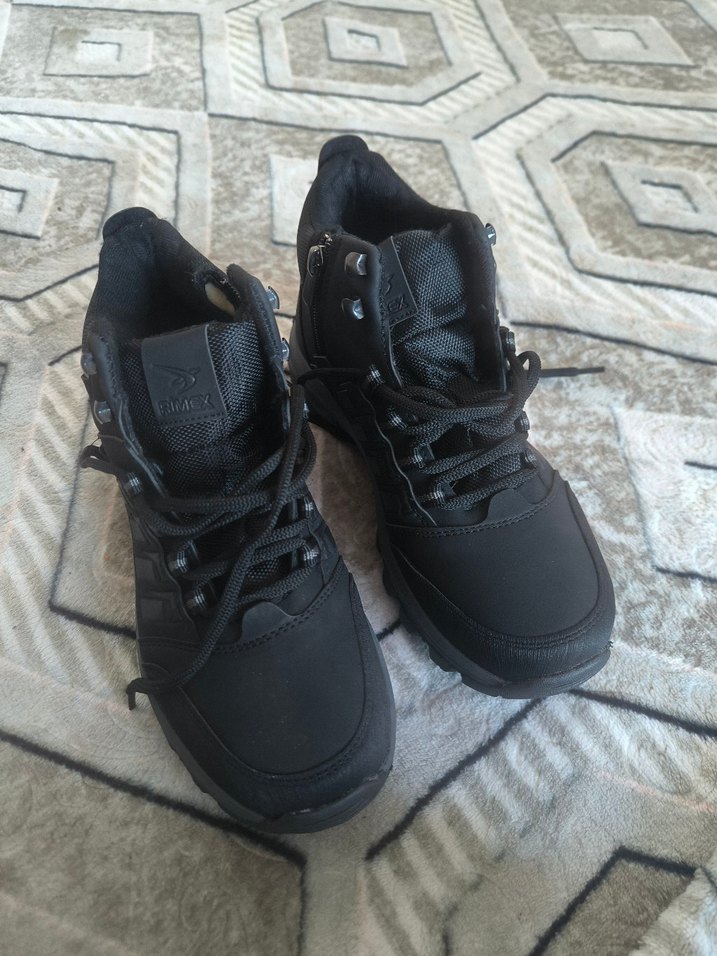 Siyah Gri Bağcıklı Erkek Outdoor Bot - Görsel 5