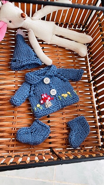 TİLDA FARE 18cm boyutunda