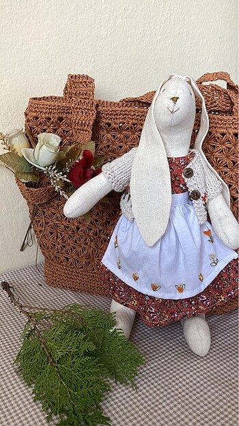 Diğer Tilda tavşan oyuncak 34 cm boyutunda