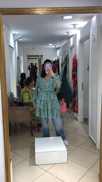 Mint yeşil abiye