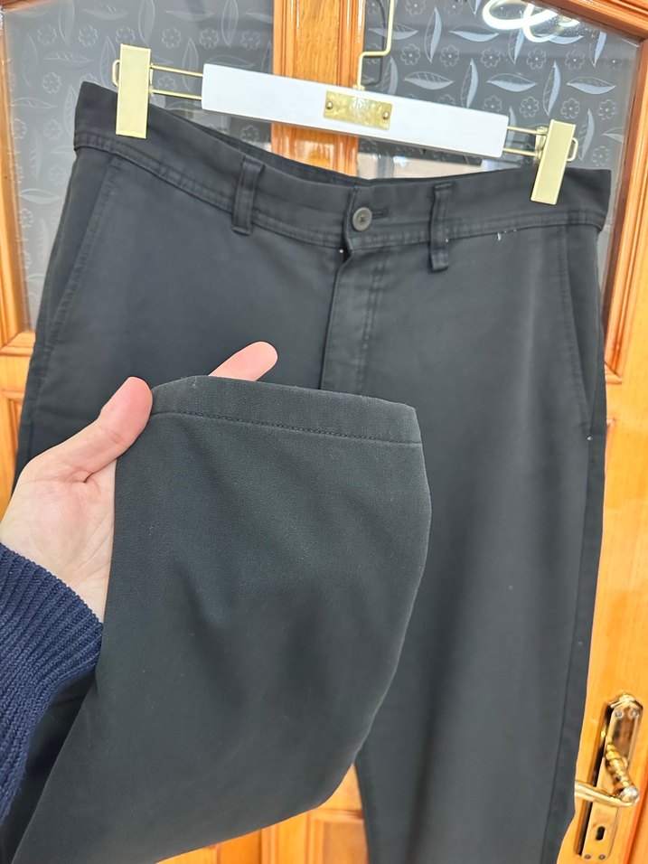 Siyah Kemerli Erkek Pantolon - Görsel 3