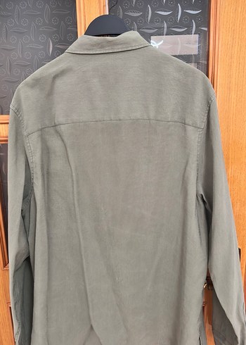 Gri Süet Erkek Gömlek Uzun Kollu Regular Fit - Görsel 4