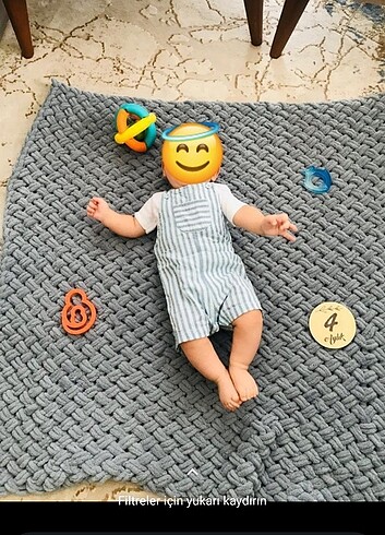Erkek bebek salopet çoklu 